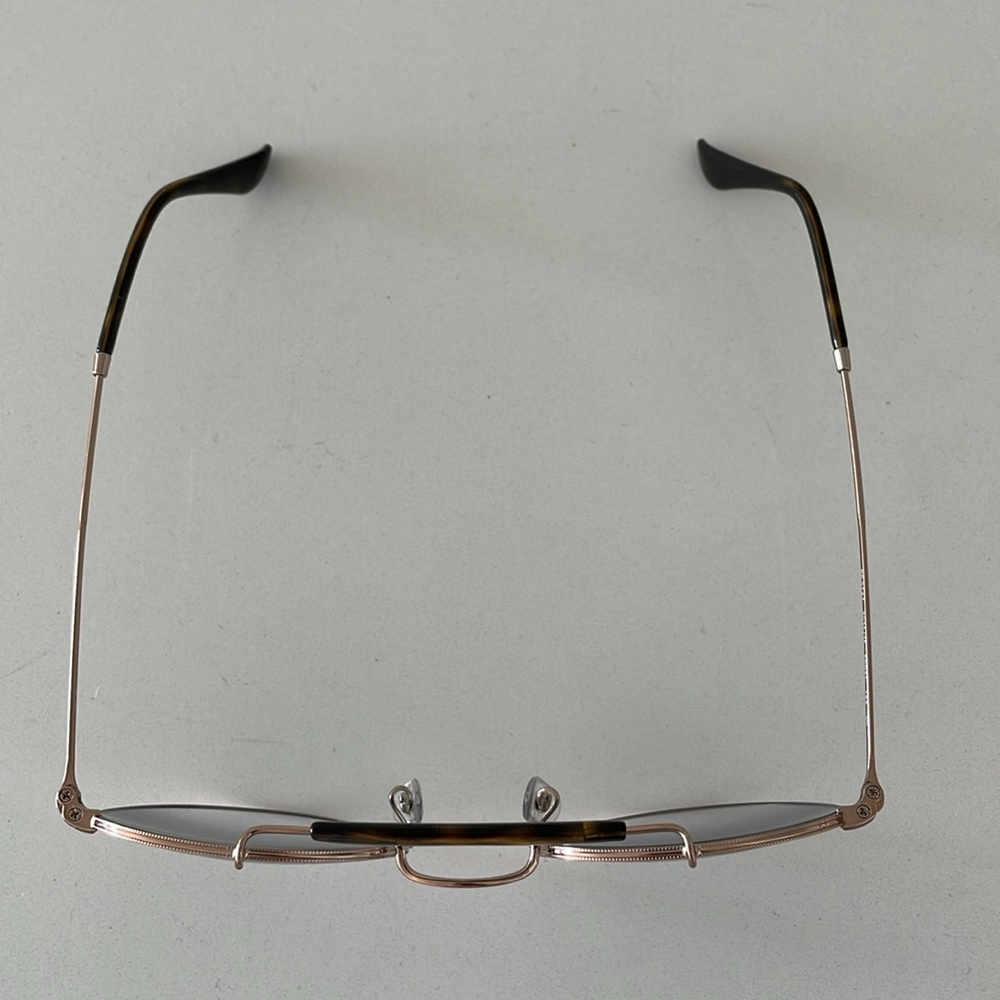 Ray-Ban Rose Gold Tone Sunglasses w/ Blue Ombre Lens & Tortoise Accents - Picture 5 of 16